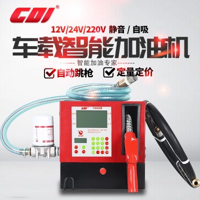 柴油加油机 12V/24v/220v车载小型石油设备 柴油煤油移动大流量